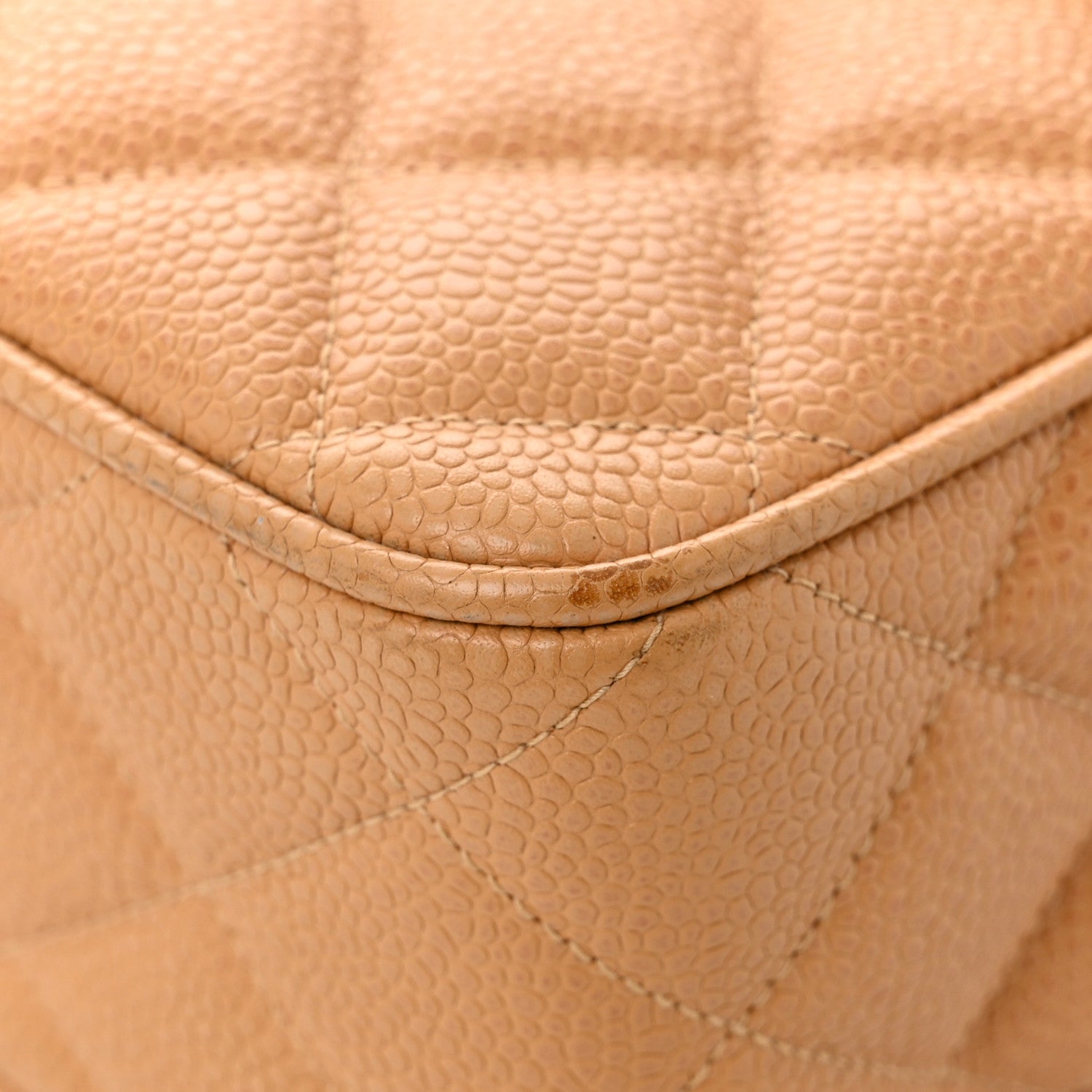 Chanel Caviar Quilted Camera Case Beige 12 of 14