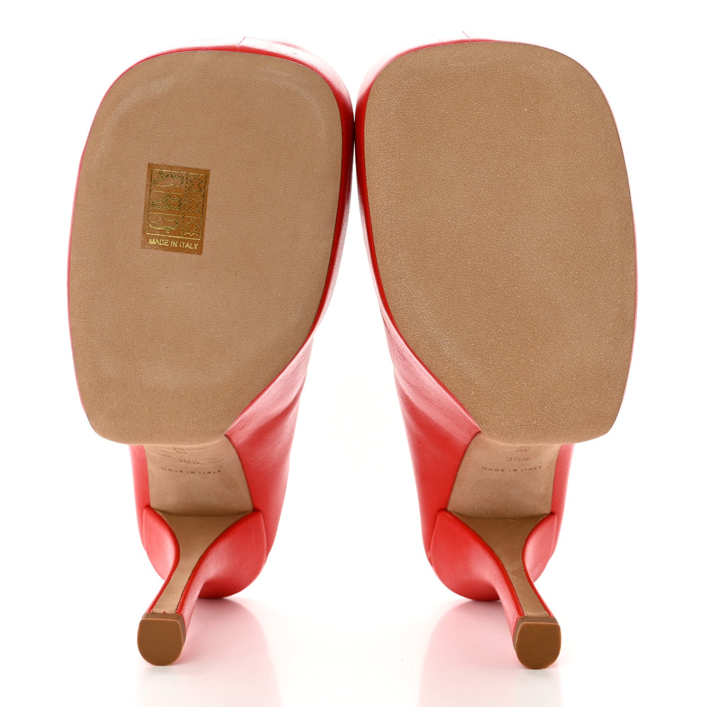 Stretch Nappa The Bold Mules 38.5 Red