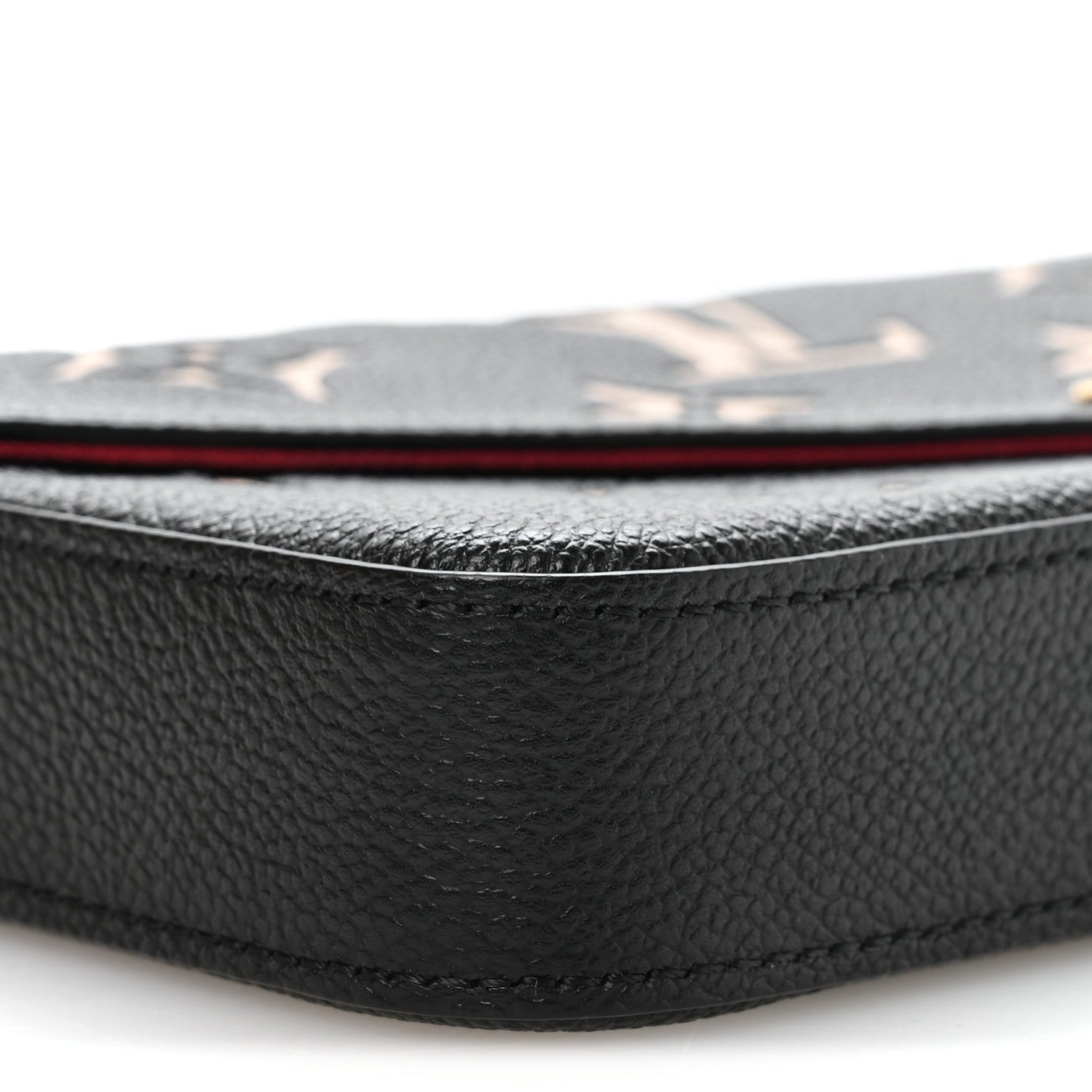Louis Vuitton Empreinte Monogram Giant Felicie Pochette Black Beige 9 of 11