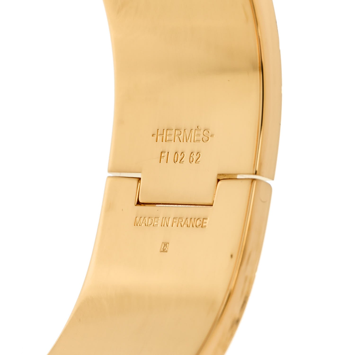 Hermes Enamel Wide Clic Clac H Bracelet PM White 4 of 4