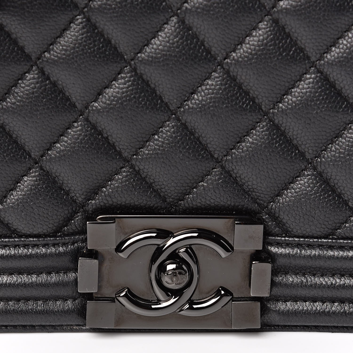 Chanel Caviar Quilted Medium Boy Flap So Black 10 of 11