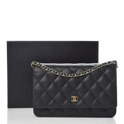 Chanel Caviar Quilted Wallet On Chain WOC Black 11 of 11