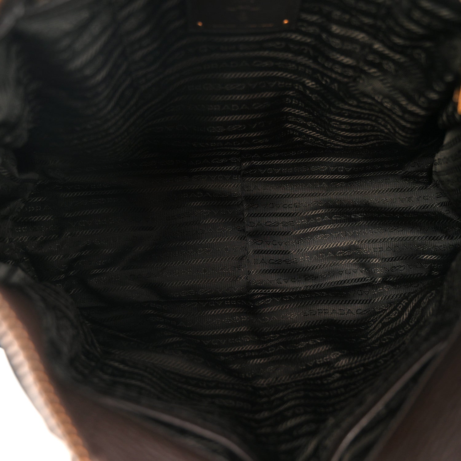 Prada Tessuto Nylon Double Zip Logo Tote Black 5 of 11