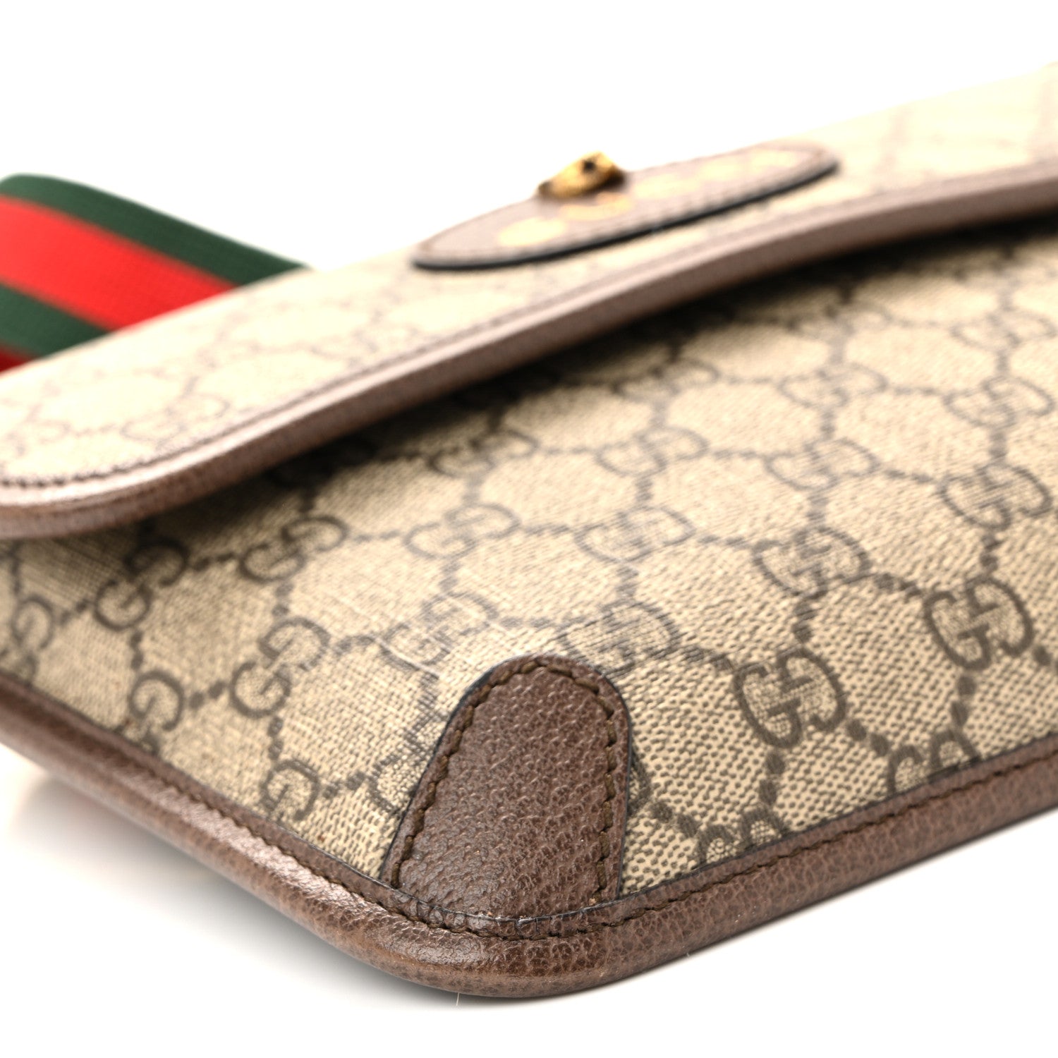 Gucci GG Supreme Monogram Neo Vintage Web Belt Bag Brown 9 of 11
