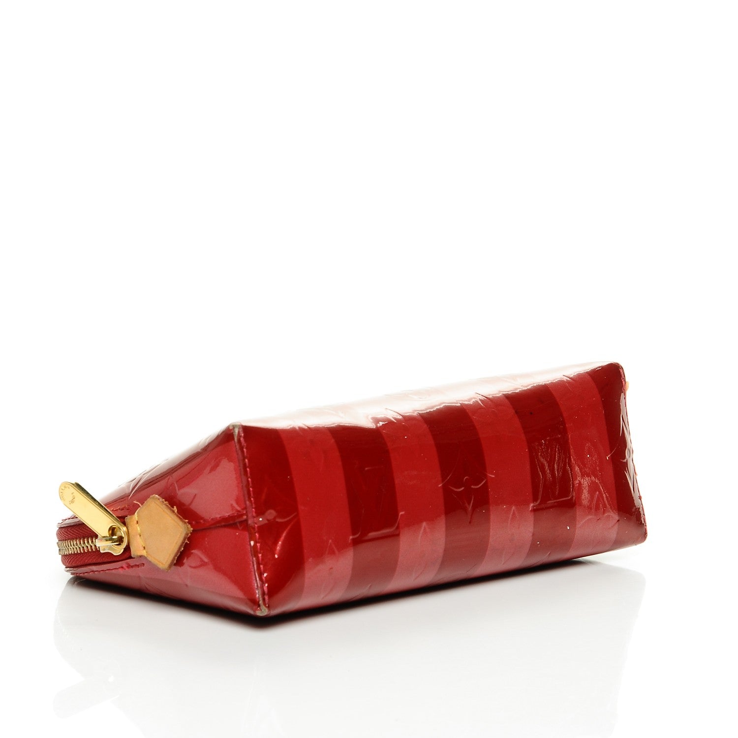 Louis Vuitton Vernis Rayures Cosmetic Pouch Pomme D'Amour 4 of 6