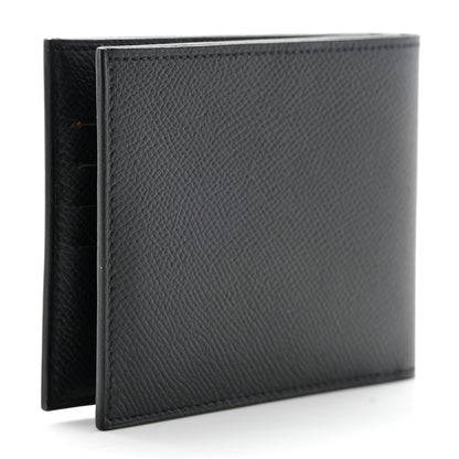 Hermes Epsom Citizen Twill Compact Wallet Black 3 of 10