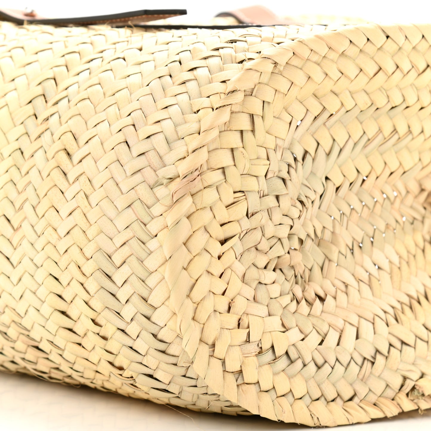 Raffia Basket Tote Bag Natural Tan