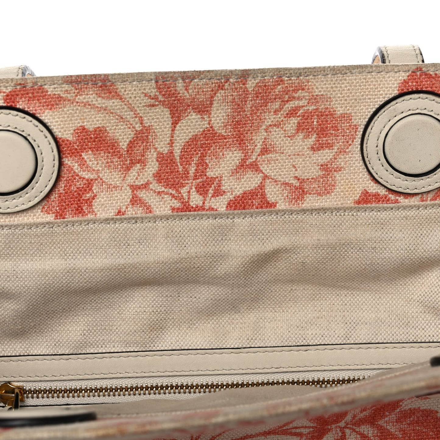 Canvas Herbarium Print Tote Red