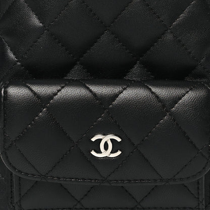 Chanel Lambskin Quilted CC Mini Classic Backpack Black 8 of 11