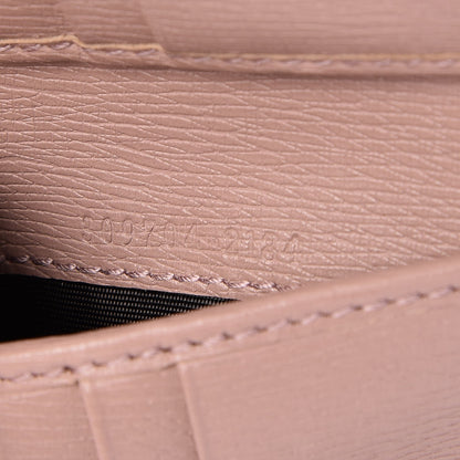 Gucci Calfskin Interlocking G French Flap Wallet Antique Rose 7 of 8