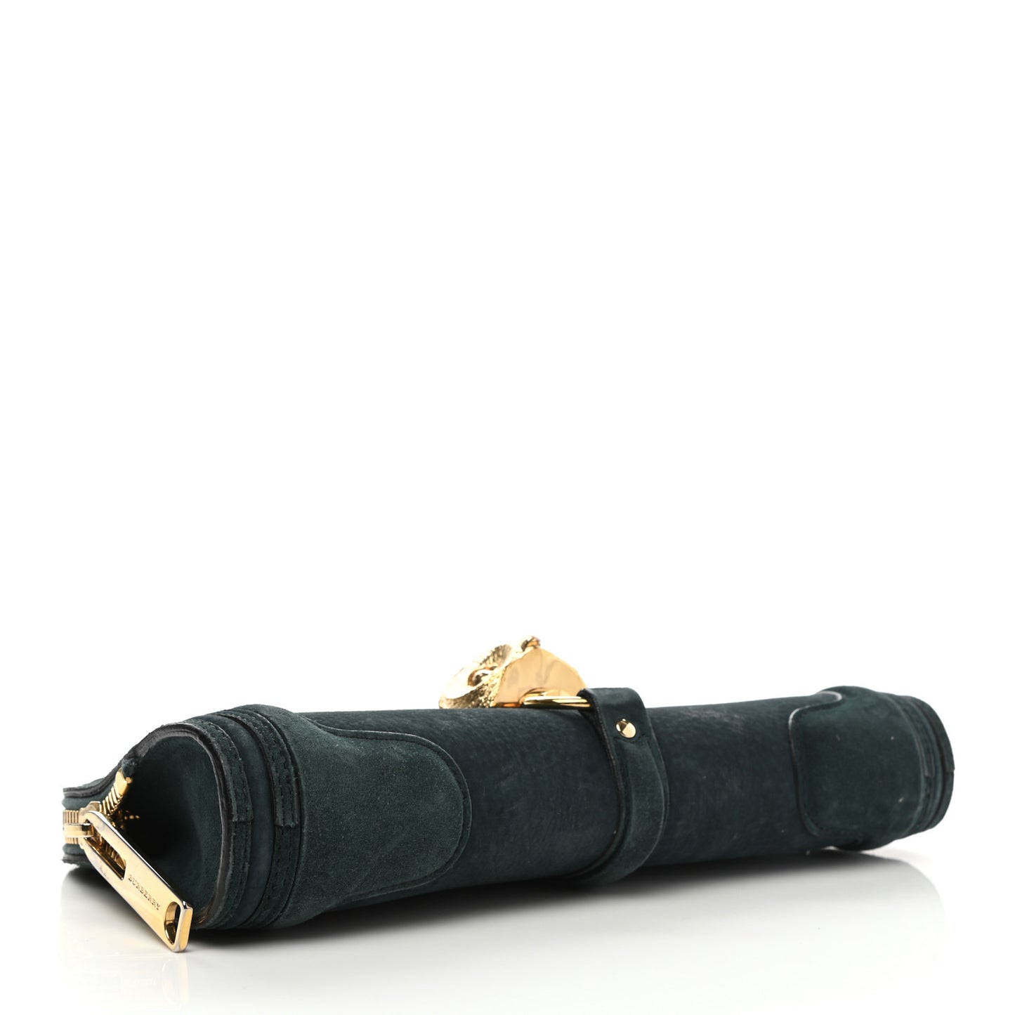 Prorsum Grainy Nubuck Alma Owl Clutch Indigo Green