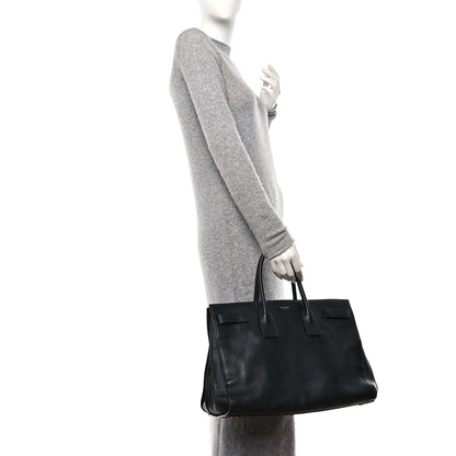 Saint Laurent Calfskin Large Sac De Jour Carryall Black 2 of 17