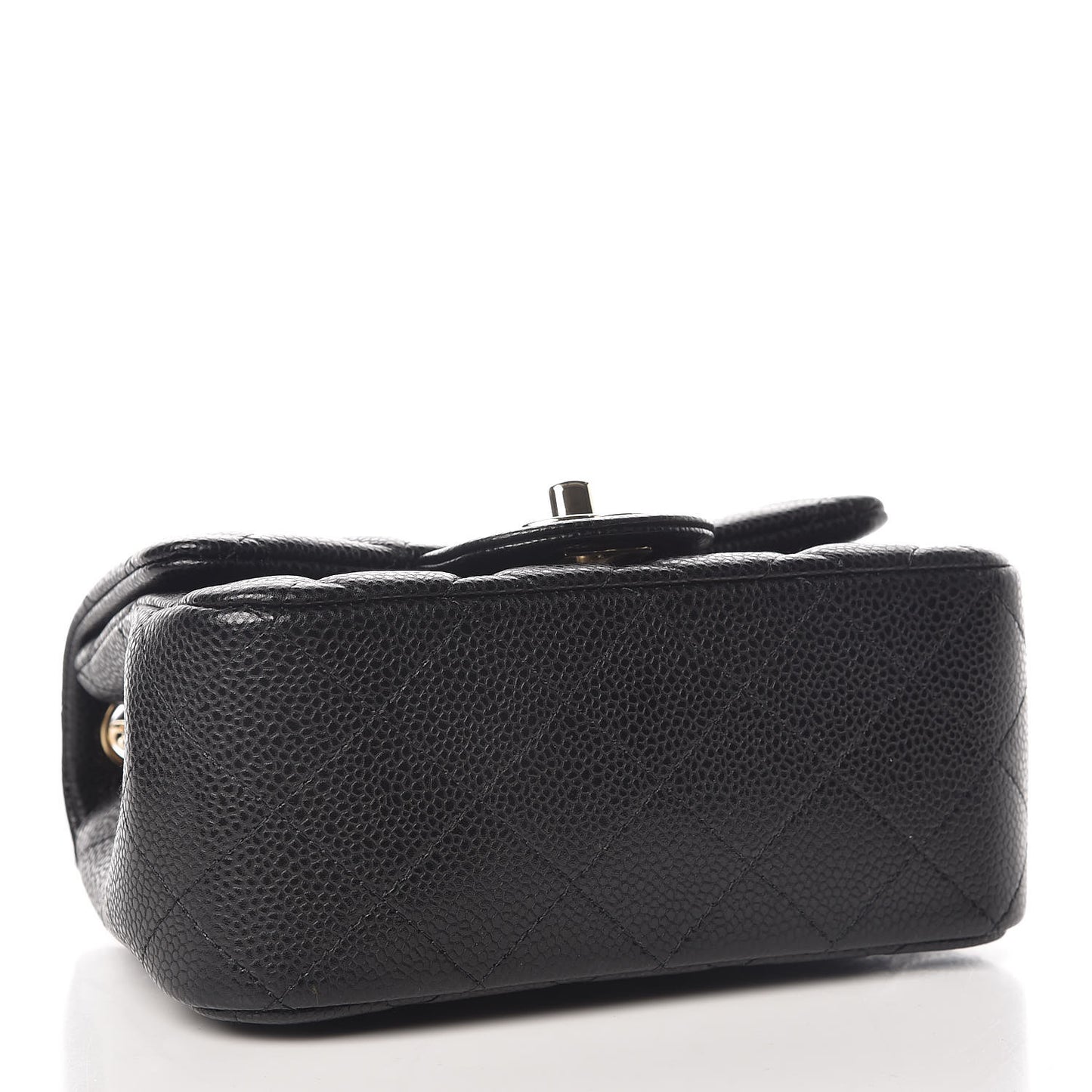 Caviar Quilted Mini Square Flap Black