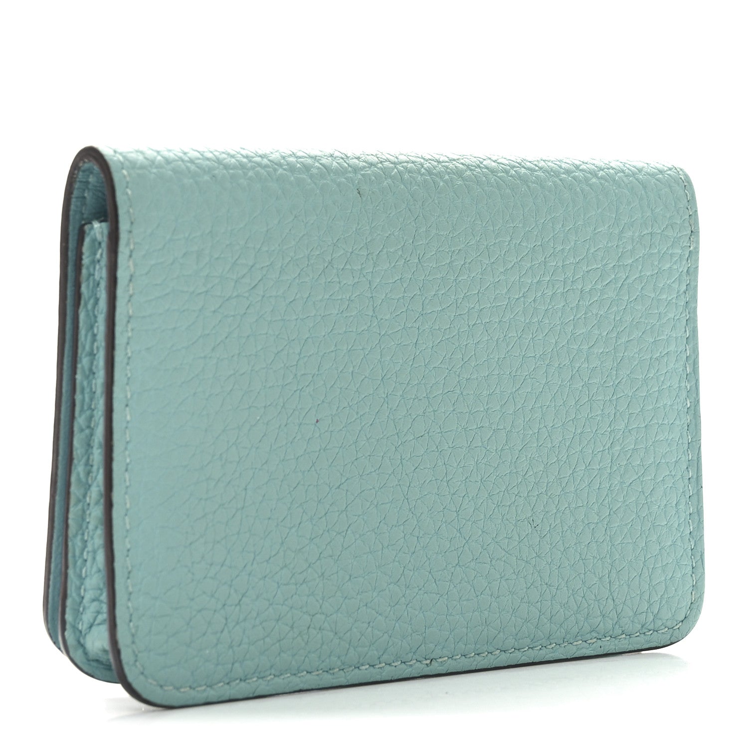 Hermes Togo Dogon Card Case Key Holder Bleu Atoll 1725164