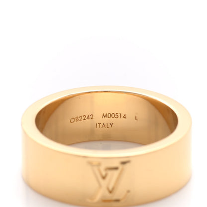 Louis Vuitton Metal LV Instinct Ring L 63 10.25 Gold 4 of 5