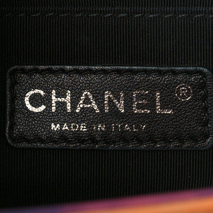 Chanel Printed Lambskin Quilted Medium Flower Power Boy Flap 5 of 12