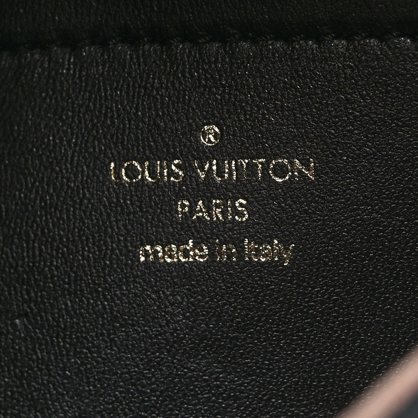 Lambskin Embossed Monogram Pochette Coussin Black