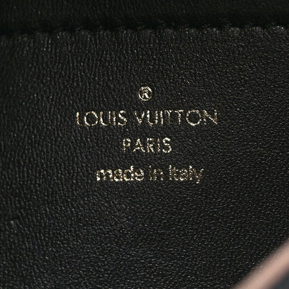 Louis Vuitton Lambskin Embossed Monogram Pochette Coussin Black 7 of 10