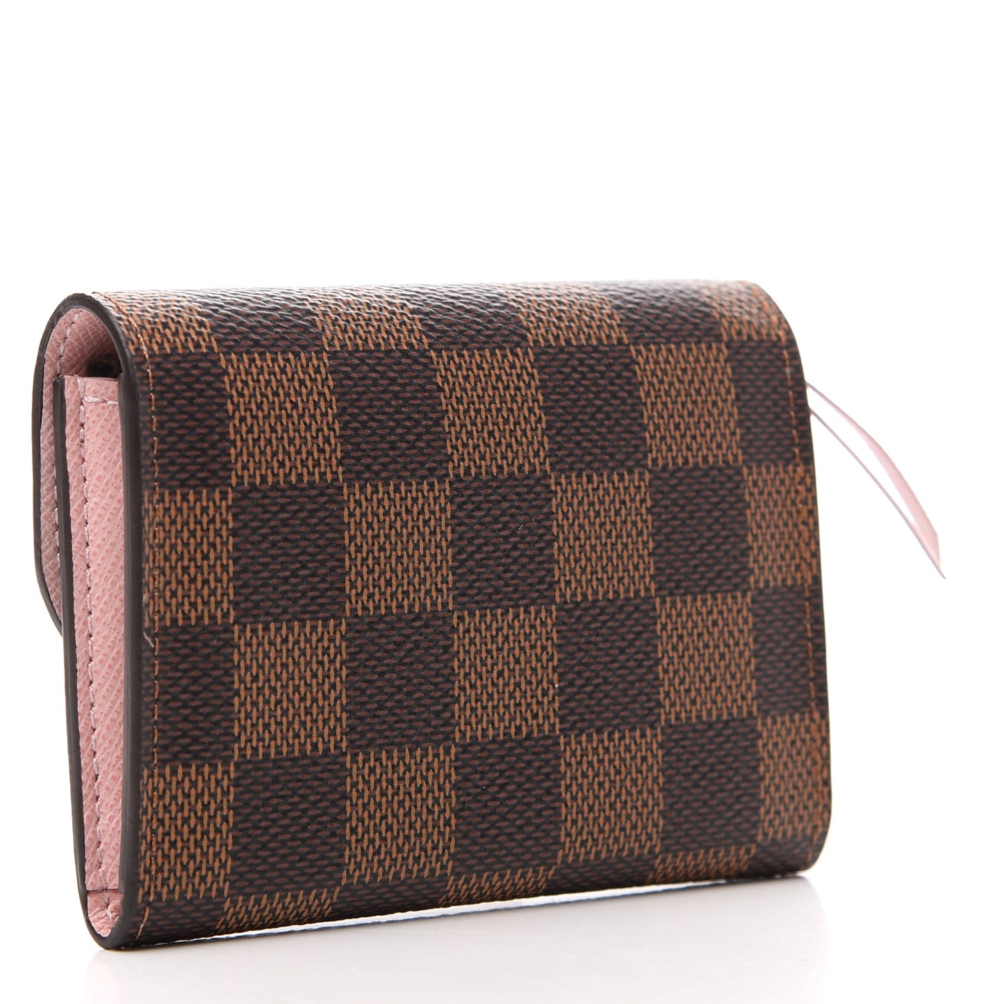 Damier Ebene Rosalie Coin Purse Rose Ballerine