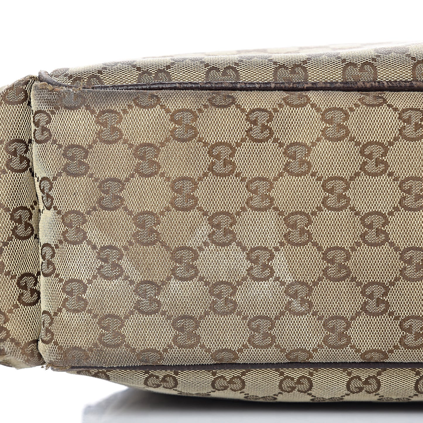 Monogram Natural Pigskin Large Diaper Bag Beige Ebony Cocoa Dark Chocolate