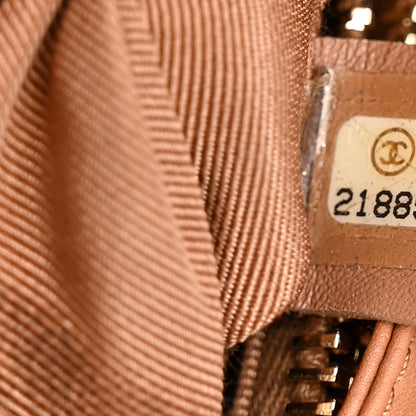 Chanel Calfskin Quilted Boy Shopping Tote Camel 7 of 16