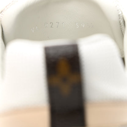 Louis Vuitton Calfskin Damier Azur Run Away Sneakers 39.5 White 8 of 9
