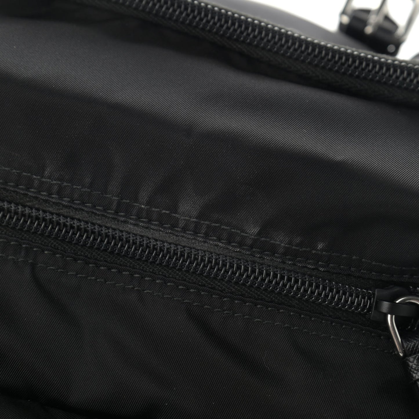 Nylon New Vela Studded Messenger Black White
