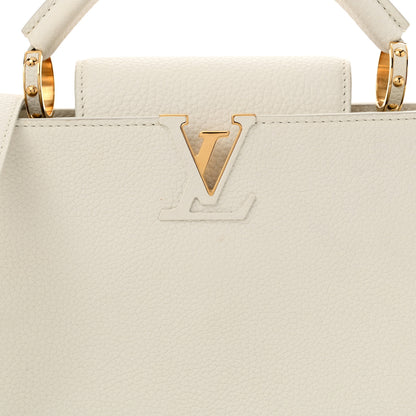 Louis Vuitton Taurillon Capucines BB Blanc Casse 7 of 9