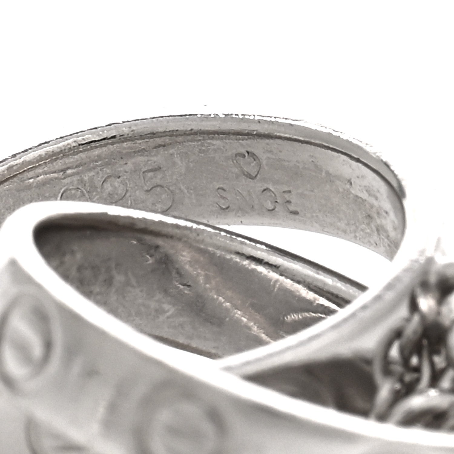 Cartier 18K White Gold Interlocking LOVE Bracelet 4 of 4