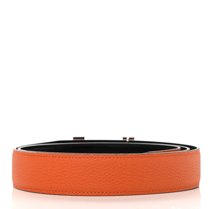 Hermes Swift Togo 32mm Quizz H Belt 105 Black Orange 2 of 6
