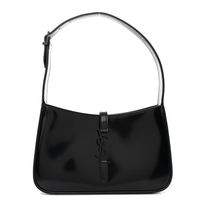 Saint Laurent Patent Monochrome Le 5 A 7 Hobo Black 1 of 10