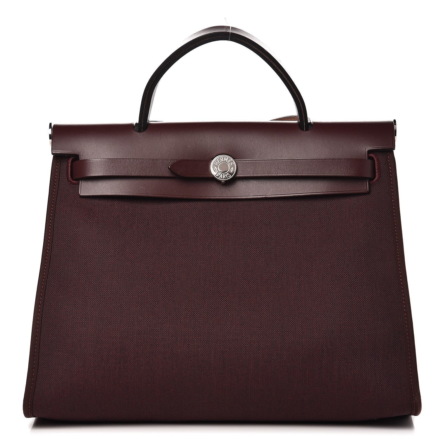 Hermes Vache Hunter Toile Officier Herbag Zip 31 PM Prune 1 of 9