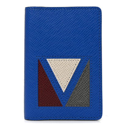 Louis Vuitton Taiga V Line Pocket Organizer NM Blue Multicolor 1 of 7
