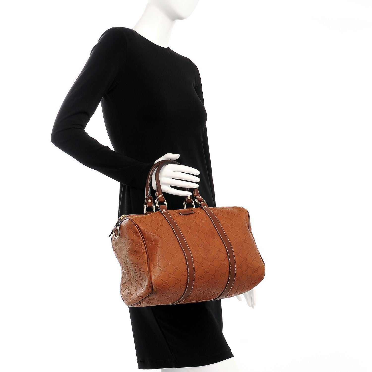 Gucci Guccissima Medium Joy Boston Brown 2 of 19