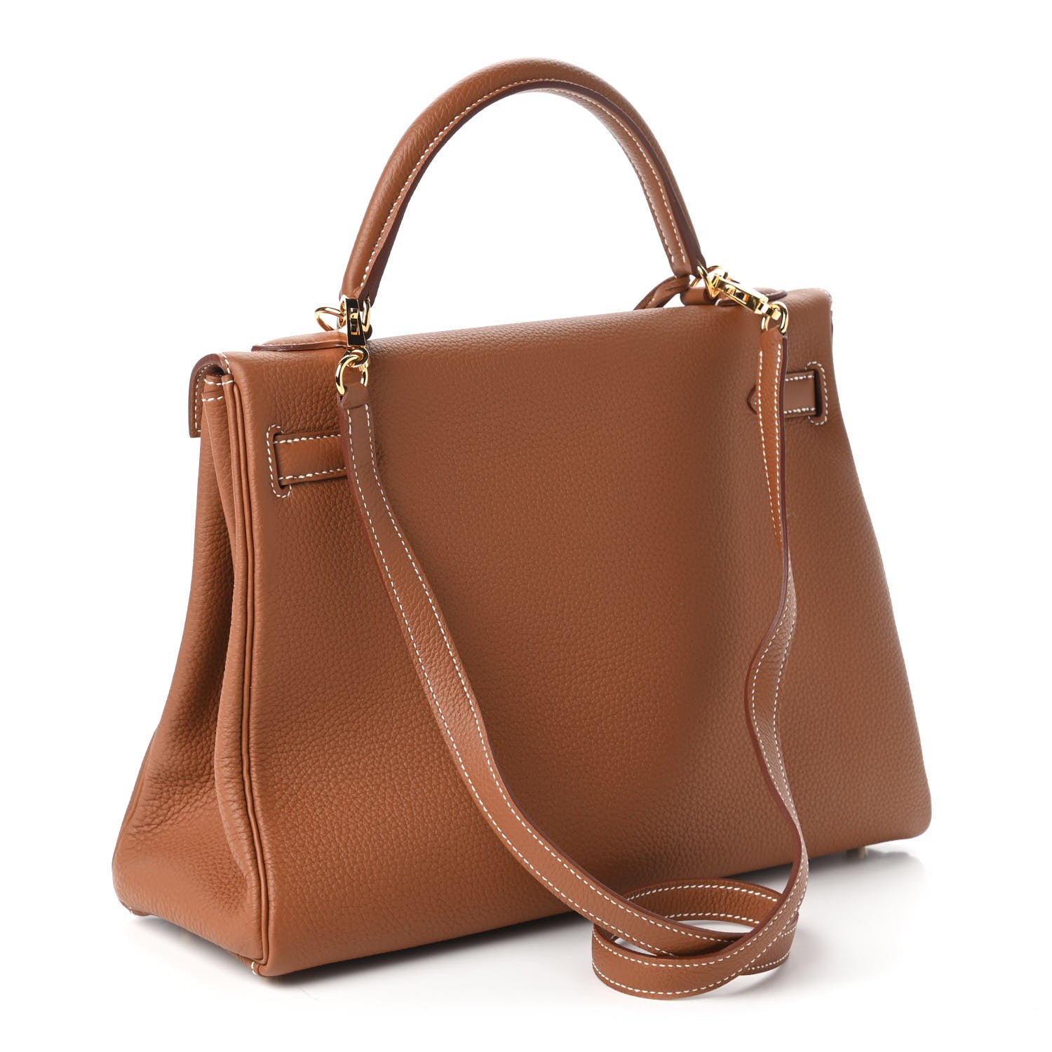 Hermes Togo Kelly Retourne 32 Gold 3 of 13