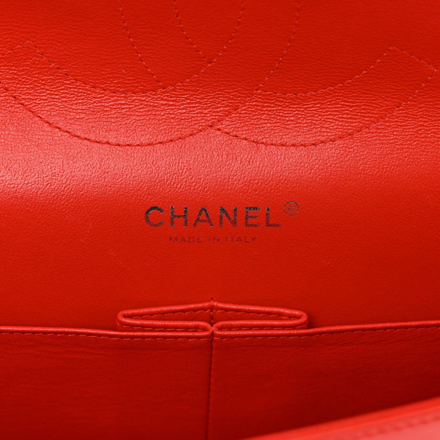 Patent Quilted Jumbo Double Flap Red