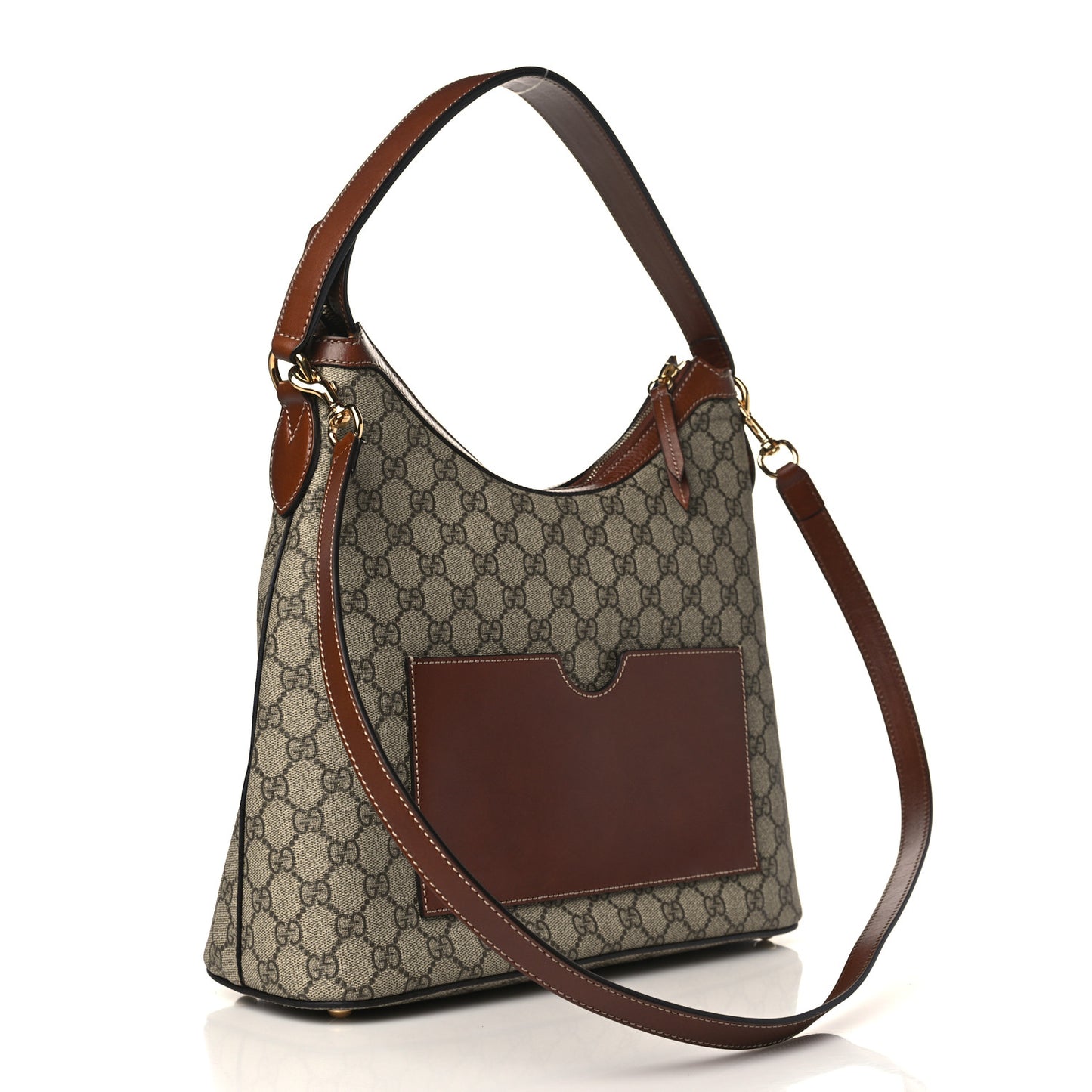 GG Supreme Monogram Linea A Hobo Brown