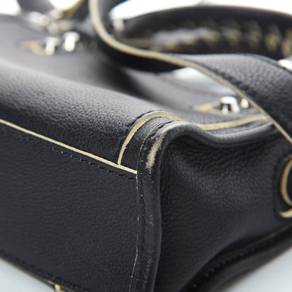 Balenciaga Supple Grained Calfskin Classic Silver Hardware Highlight Mini City Black 11 of 17