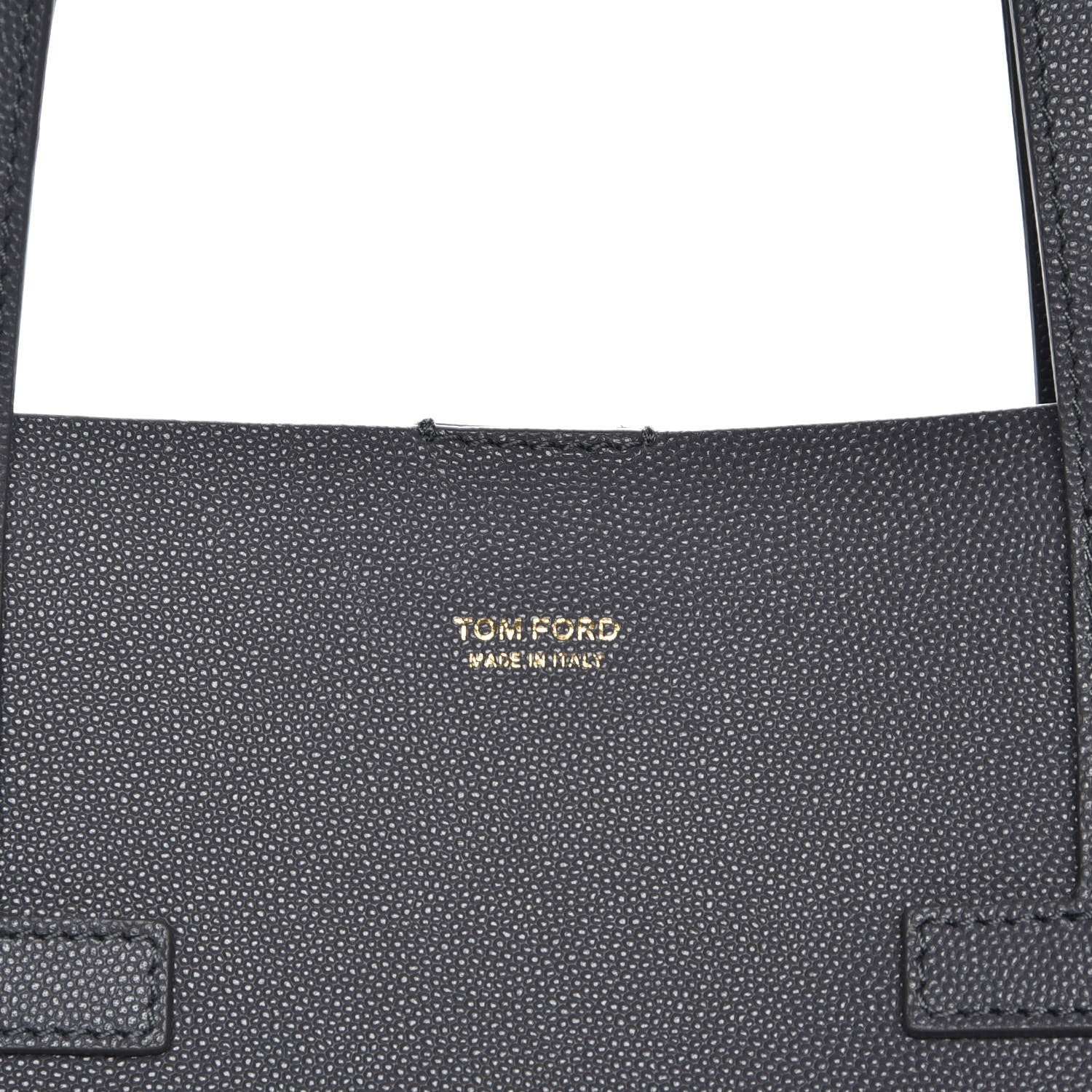 Tom Ford Grained Calfskin Large T Tote Light Grey 7 of 7