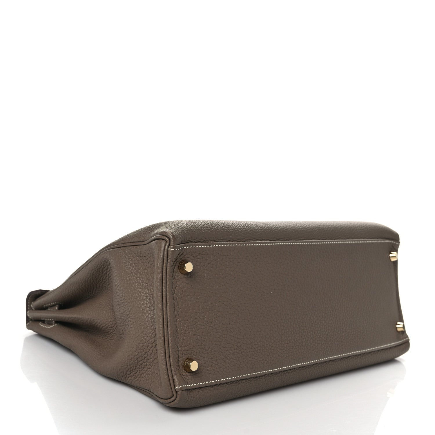Hermes Togo Kelly Retourne 35 Etoupe 4 of 9