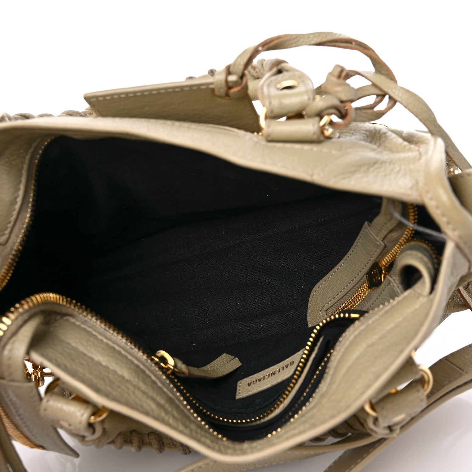 Balenciaga Chevre Gold Metallic Edge Hardware Mini City Beige Oryx 5 of 18