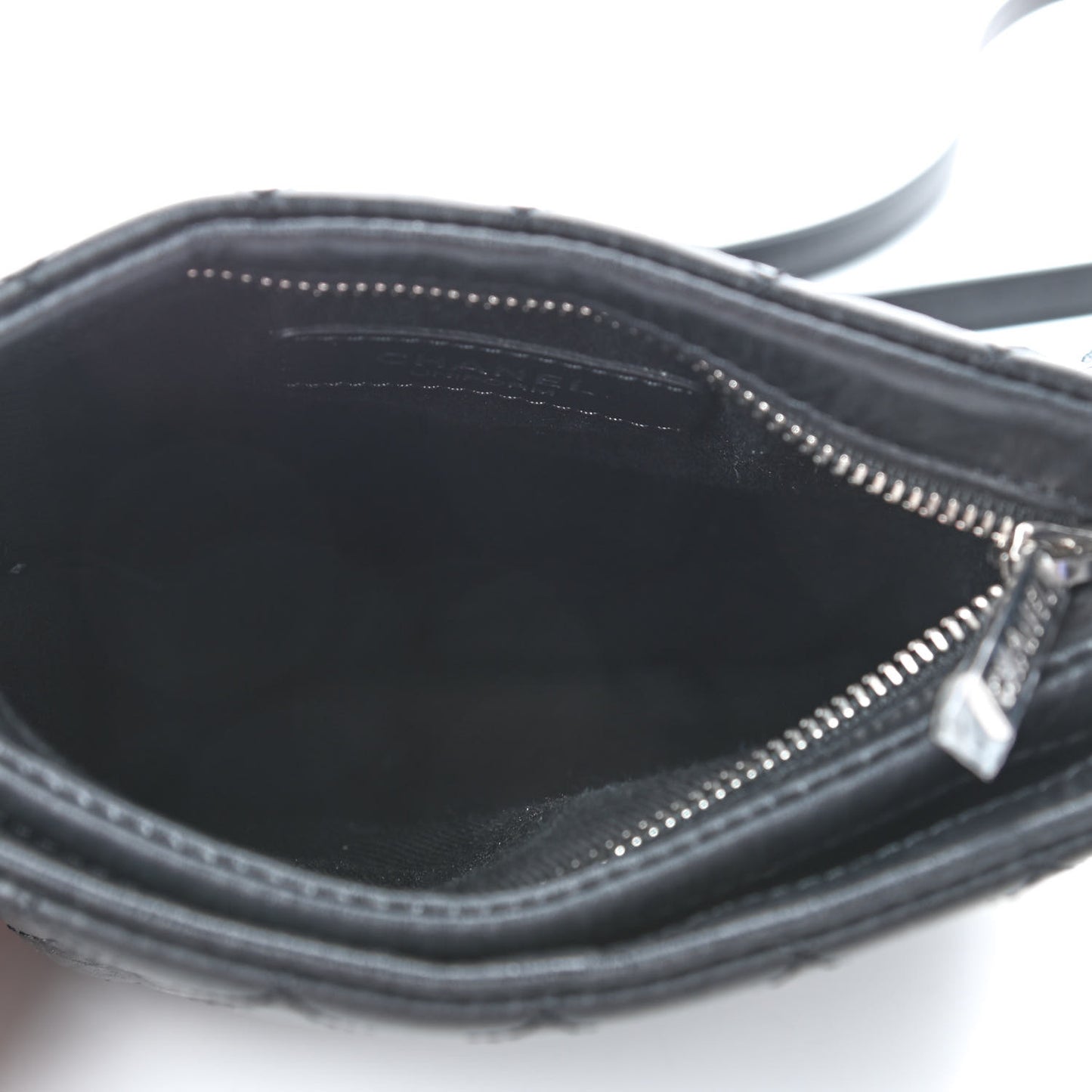 Calfskin Quilted Crossbody Bag Black