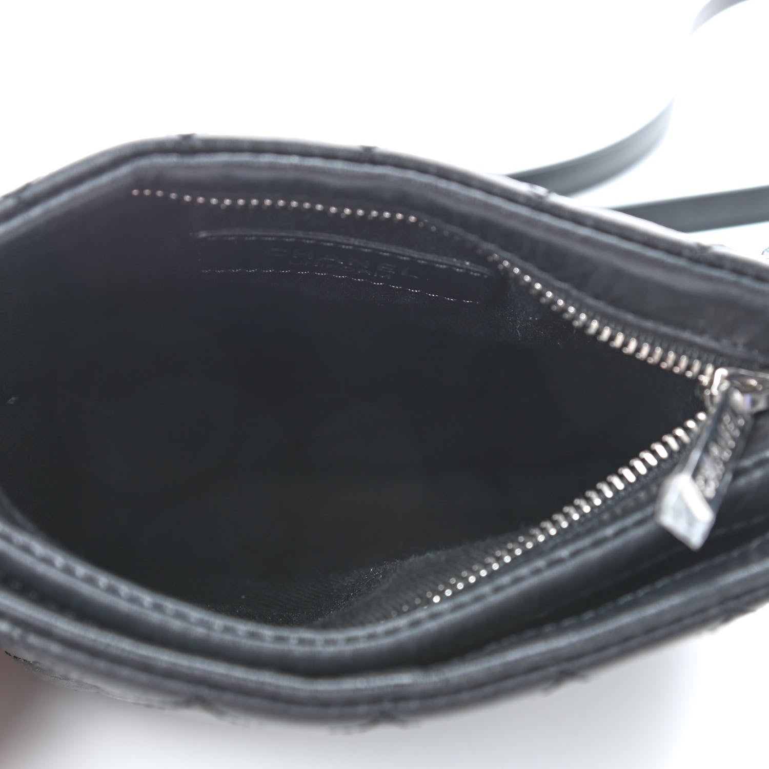 Chanel Calfskin Quilted Crossbody Bag Black 5 of 9
