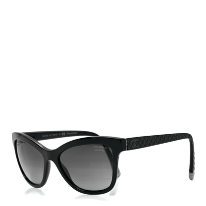 Chanel Polarized CC Cat Eye Sunglasses 5330 Black 1 of 8