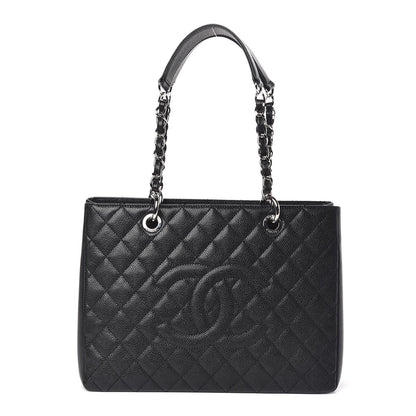 Chanel Caviar Quilted Grand Shopping Tote GST Black 1 of 10