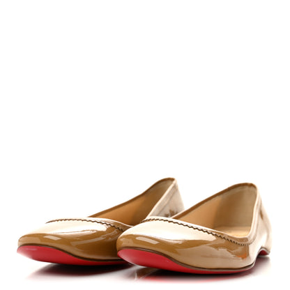 Christian Louboutin Patent Ballet Flats 37.5 Nude 4 of 9