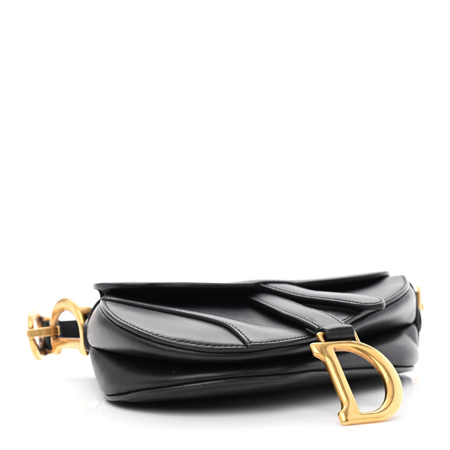 Christian Dior Calfskin Mini Saddle Bag Black 4 of 12
