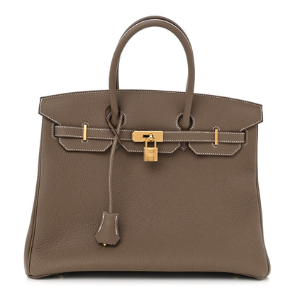 Hermes Togo Birkin 35 Etoupe 1 of 12
