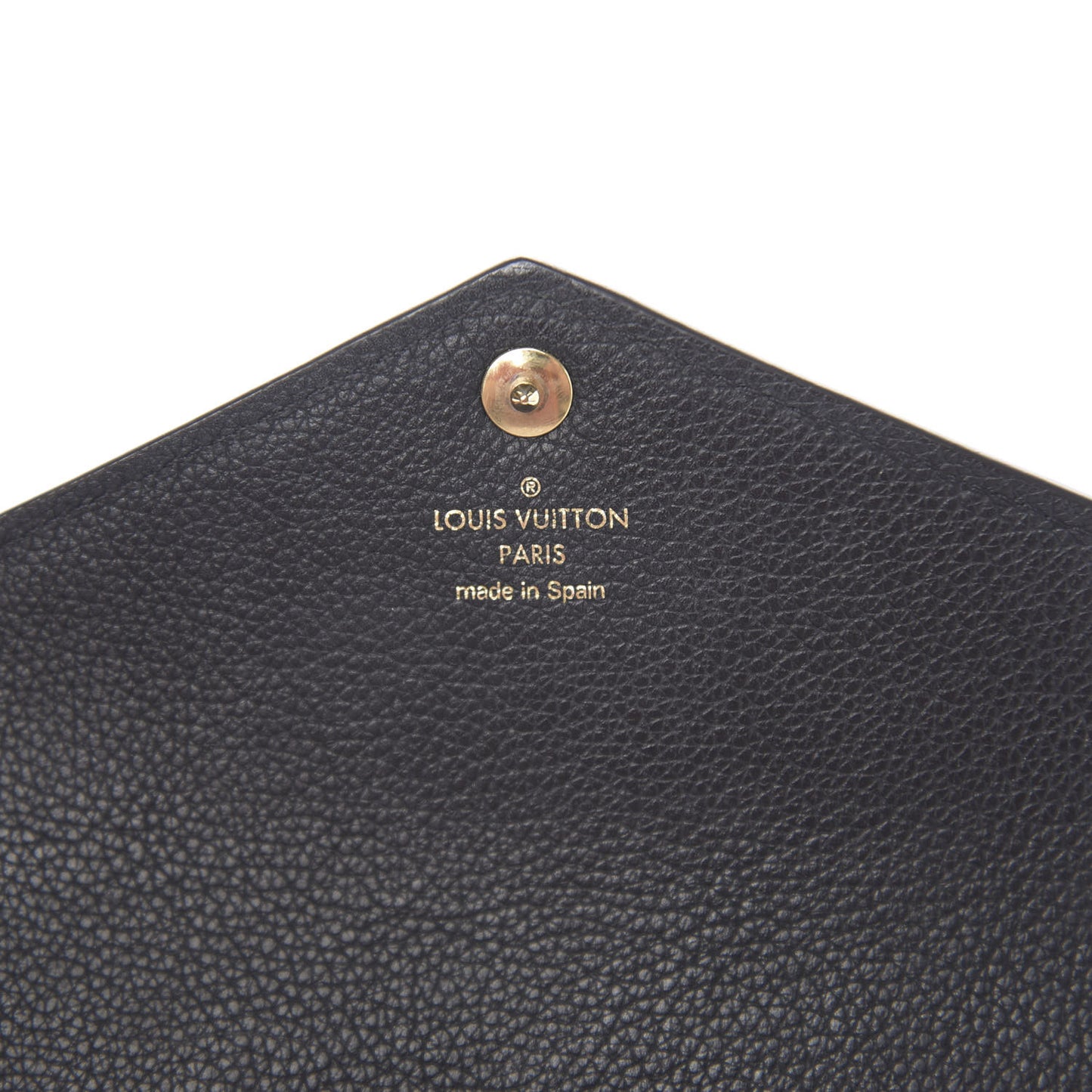 Calfskin Double V Wallet Black