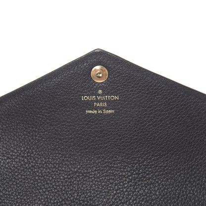 Louis Vuitton Calfskin Double V Wallet Black 5 of 6